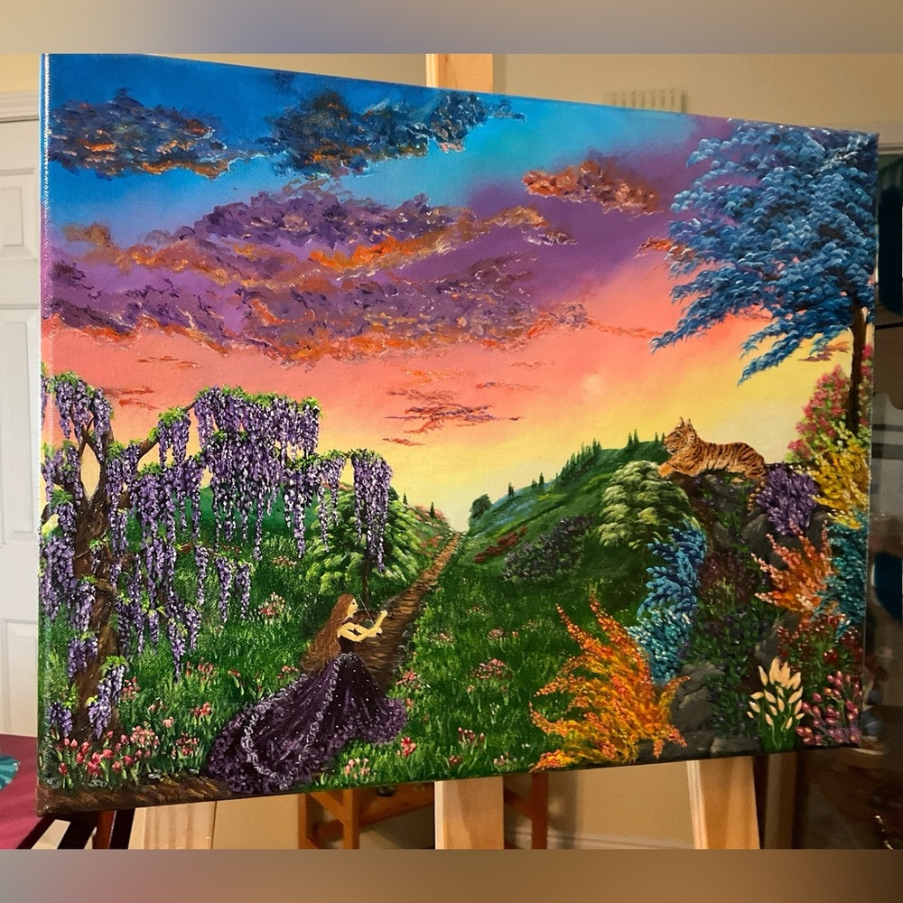 Tigerβs Song Painting Art Wall Art Decor